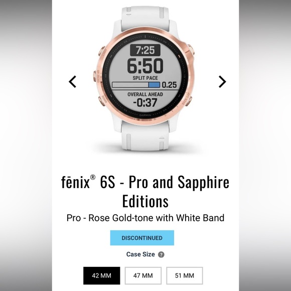 Garmin 6S Pro Rose Gold / White (Used) - Picture 10 of 10